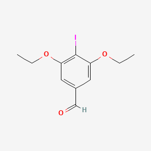 molecular formula C11H13IO3 B8714189 3,5-Diethoxy-4-iodobenzaldehyde 
