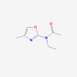 molecular formula C8H12N2O2 B8714281 N-ethyl-N-(4-methyloxazol-2-yl)acetamide CAS No. 57067-93-3