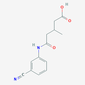 5-(3-Cyanophenylamino)-3-methyl-5-oxopentanoic acid