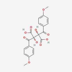 molecular formula C20H18O10 B8714425 Di-p-anisoyl-D-tartaric acid 