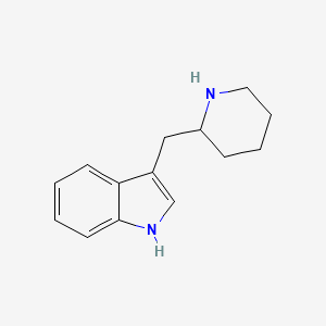 B8714438 3-(2-Piperidylmethyl)indole CAS No. 5275-05-8