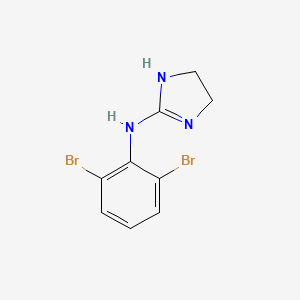 molecular formula C9H9Br2N3 B8714455 N-(2,6-dibromophenyl)-4,5-dihydro-1H-imidazol-2-amine CAS No. 4205-93-0