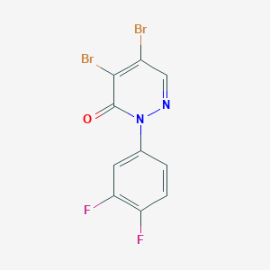 4,5-Dibromo-2-(3,4-difluorophenyl)pyridazin-3(2H)-one