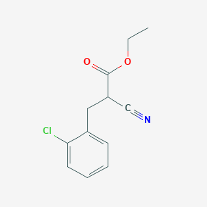 Ethyl 3-(2-chlorophenyl)-2-cyanopropanoate