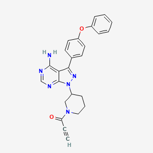 1-(3-(4-amino-3-(4-phenoxyphenyl)-1H-pyrazolo[3,4-d]pyrimidin-1-yl)piperidin-1-yl)prop-2-yn-1-one