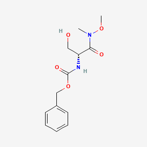 (R)-Benzyl 3-hydroxy-1-(methoxy(methyl)amino)-1-oxopropan-2-ylcarbamate