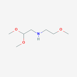 molecular formula C7H17NO3 B8714520 2,2-dimethoxy-N-(2-methoxyethyl)ethanamine 