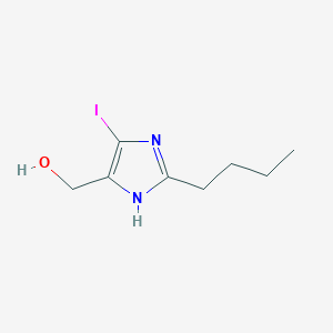2-n-Butyl-5-hydroxymethyl-4-iodoimidazole