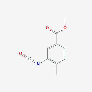 molecular formula C10H9NO3 B8714582 methyl 3-isocyanato-4-methylbenzoate 