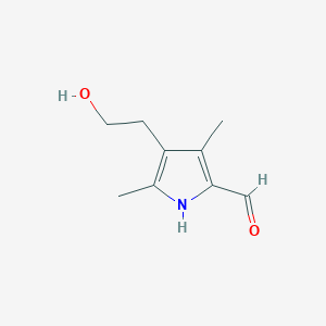 4-(2-Hydroxyethyl)-3,5-dimethyl-1h-pyrrole-2-carbaldehyde