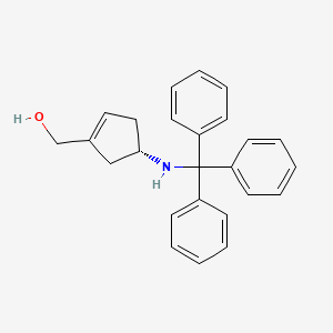 [(4S)-4-(tritylamino)cyclopent-1-en-1-yl]methanol