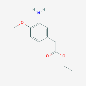 3-Amino-4-methoxyphenylacetic acid ethyl ester