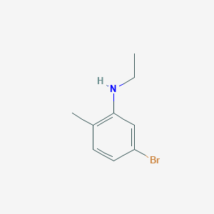 molecular formula C9H12BrN B8714616 5-bromo-N-ethyl-2-methylaniline 