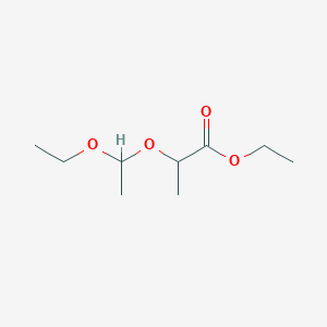 molecular formula C9H18O4 B8714625 Ethyl 2-(1-ethoxyethoxy)propanoate CAS No. 37101-80-7