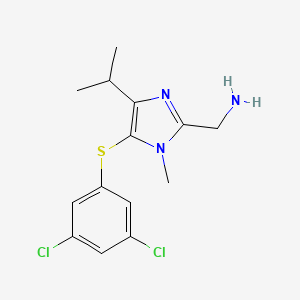 2-Aminomethyl-5-(3,5-dichlorophenylthio)-4-isopropyl-1-methylimidazole