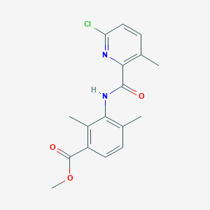 Methyl 3-[(6-chloro-3-methyl-pyridine-2-carbonyl)amino]-2,4-dimethyl-benzoate