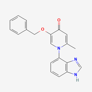 1-(1H-benzimidazol-4-yl)-5-(benzyloxy)-2-methylpyridin-4(1H)-one