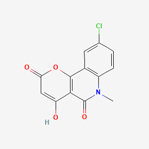 9-chloro-4-hydroxy-6-methyl-2H-pyrano[3,2-c]quinoline-2,5(6H)-dione