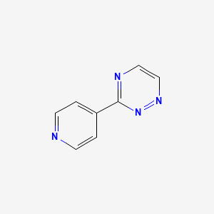 molecular formula C8H6N4 B8714820 3-(4-Pyridinyl)-1,2,4-triazine CAS No. 172475-95-5
