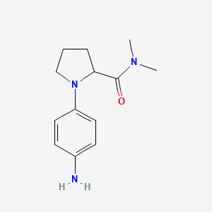 molecular formula C13H19N3O B8714838 1-(4-aminophenyl)-N,N-dimethylpyrrolidine-2-carboxamide 
