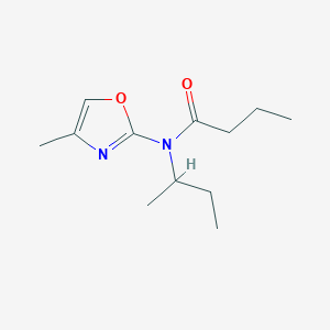 molecular formula C12H20N2O2 B8714861 Butanamide, N-(4-methyl-2-oxazolyl)-N-(1-methylpropyl)- CAS No. 57068-00-5