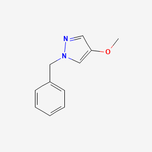 molecular formula C11H12N2O B8714932 1-Benzyl-4-methoxy-1H-pyrazole 