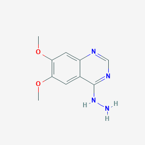 molecular formula C10H12N4O2 B8714946 4-Hydrazinyl-6,7-dimethoxyquinazoline 