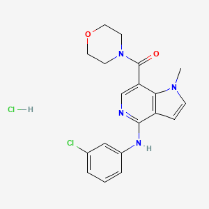 Methanone,[4-[(3-chlorophenyl)amino]-1-methyl-1H-pyrrolo[3,2-c]pyridin-7-yl]-4-morpholinyl-,hydrochloride