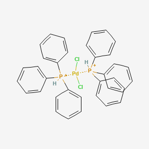 molecular formula C36H32Cl2P2Pd+2 B8715003 Dichlorobis(triphenylphosphine)palladium 
