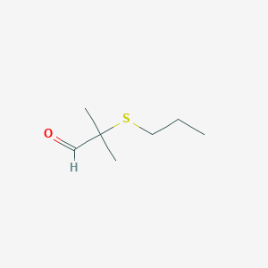 Propanal, 2-methyl-2-(propylthio)-