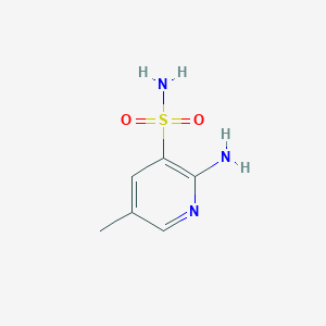molecular formula C6H9N3O2S B8715062 2-Amino-5-methylpyridine-3-sulfonamide 