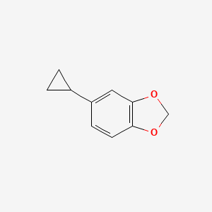 molecular formula C10H10O2 B8715110 5-cyclopropylbenzo[d][1,3]dioxole CAS No. 29574-42-3