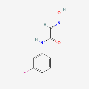 molecular formula C8H7FN2O2 B8715146 N-(3-fluorophenyl)-2-(N-hydroxyimino)acetamide 