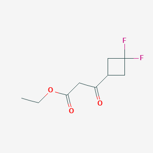 molecular formula C9H12F2O3 B8715408 Ethyl 3-(3,3-difluorocyclobutyl)-3-oxopropanoate 