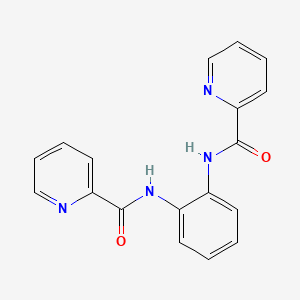 molecular formula C18H14N4O2 B8715442 N,N'-(1,2-Phenylene)dipicolinamide 