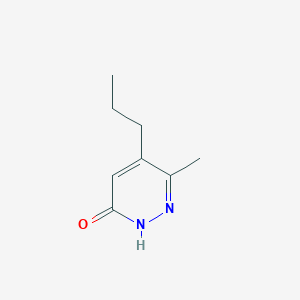 molecular formula C8H12N2O B8715454 6-Methyl-5-propylpyridazin-3(2H)-one 
