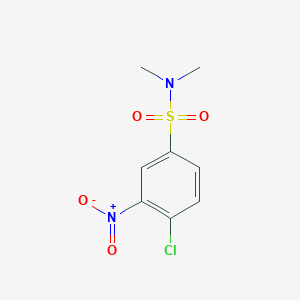 molecular formula C8H9ClN2O4S B087156 Benzenesulfonamide, 4-chloro-N,N-dimethyl-3-nitro- CAS No. 137-47-3