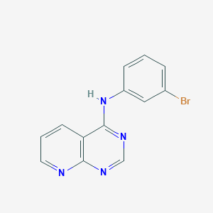 molecular formula C13H9BrN4 B8715606 N-(3-bromophenyl)pyrido[2,3-d]pyrimidin-4-amine 