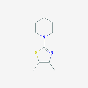 molecular formula C10H16N2S B8715769 4,5-Dimethyl-2-(piperidin-1-yl)thiazole 