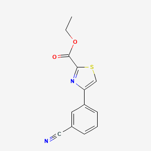 Ethyl 4-(3-cyanophenyl)-1,3-thiazole-2-carboxylate