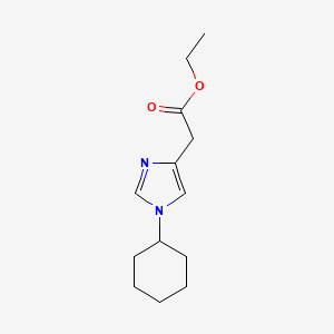 (1-Cyclohexyl-1H-imidazol-4-yl)-acetic acid ethyl ester