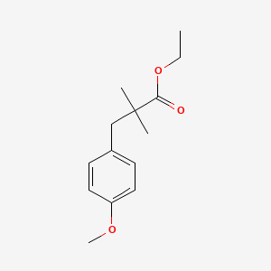 molecular formula C14H20O3 B8715960 Ethyl 2,2-dimethyl-3-(4-methoxyphenyl)propanoate 