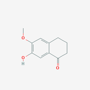 molecular formula C11H12O3 B8715976 7-Hydroxy-6-methoxy-1-tetralone CAS No. 15288-01-4