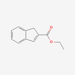 molecular formula C12H12O2 B8716061 Ethyl 1H-indene-2-carboxylate CAS No. 106167-47-9