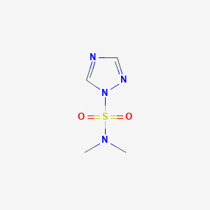 molecular formula C4H8N4O2S B8716207 N,N-Dimethyl-1H-1,2,4-triazole-1-sulfonamide CAS No. 136118-60-0