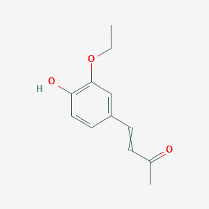 molecular formula C12H14O3 B8716233 4-(3-Ethoxy-4-hydroxyphenyl)but-3-en-2-one CAS No. 91496-49-0