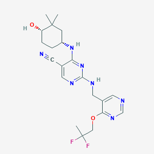 molecular formula C21H27F2N7O2 B8716290 CC-90005 CAS No. 1799574-70-1