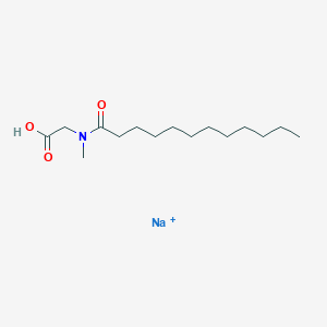 molecular formula C15H29NNaO3 B087163 Sodium N-lauroylsarcosinate CAS No. 137-16-6