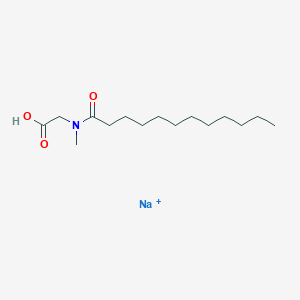 molecular formula C15H29NNaO3+ B087163 Sodium N-lauroylsarcosinate CAS No. 137-16-6
