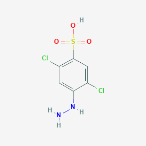 molecular formula C6H6Cl2N2O3S B087164 2,5-Dichloro-4-hydrazinobenzenesulfonic acid CAS No. 118-89-8